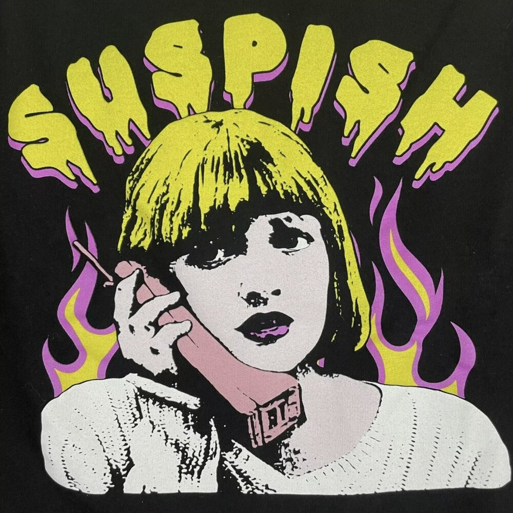 Vintage Scream Slasher Movie Graphic Sweatshirt Drew Barrymore Phone Adult 2x
